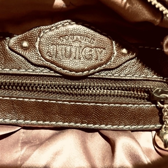 AUTHENTIC JUICY COUTURE quilted leather hobo handbag Y2K very HTF - Picture 6 of 8